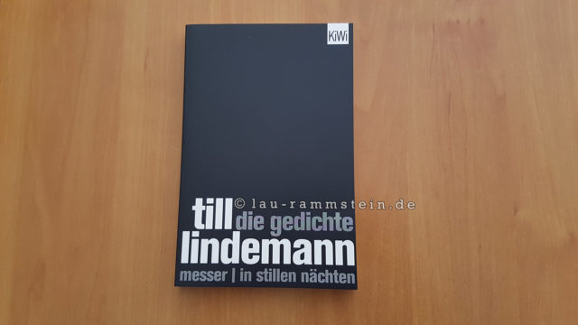 Till Lindemann - Die Gedichte Buch (Messer | In stillen Nächten) | 1