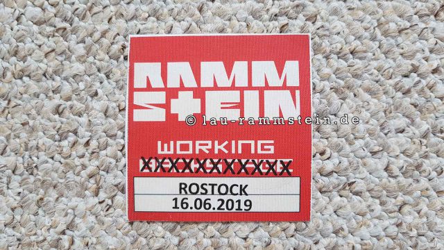 Rammstein - Working Pass Rostock (Europa Stadion Tour 2019) | 1