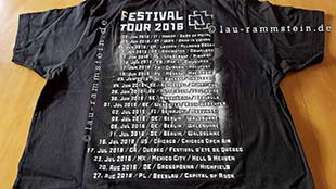 Rammstein - T-Shirt Festivaltour 2016 | 2